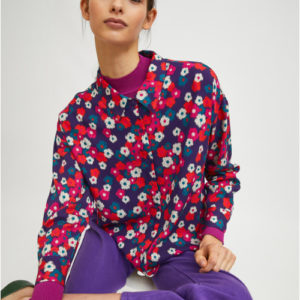 Camisa estampado floral violeta de Compañia Fantastica