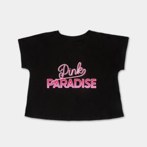 Camiseta crop Pink Paradise de Lolina