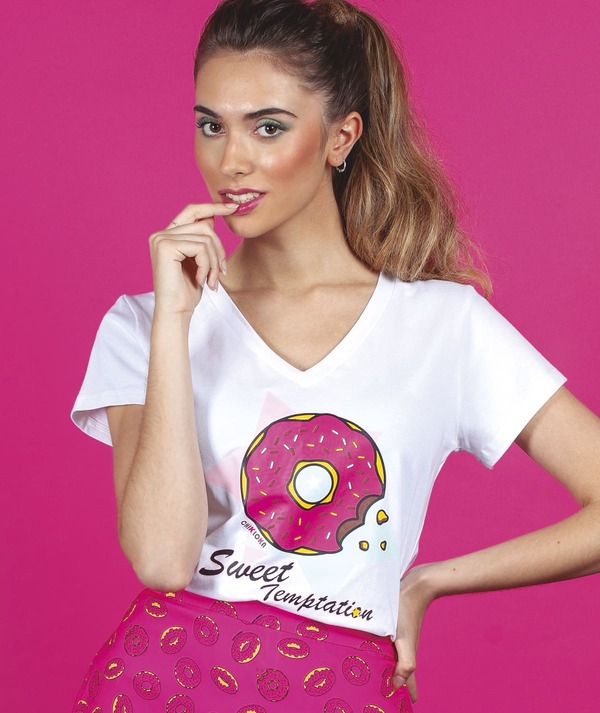 Camiseta de manga corta Donuts de Chikloka