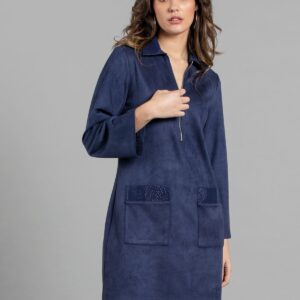 Vestido corto Ivette marino de Akinolaude